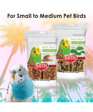 Kaytee Flax Avian Treat Stick with Superfood 5.5 Ounce - Nutritious Bird Snack - Buy Online on GoSupps.com