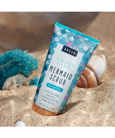 Hallu Mermaid Sea Salt Citrus Body Scrub with Shea Butter - 6 oz (Pack of 2) - Buy Online on GoSupps.com