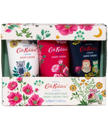 Cath Kidston Magical Woodland Everyday Hand Cream Trio Travel Size Gift Set, 3 x 30ml
