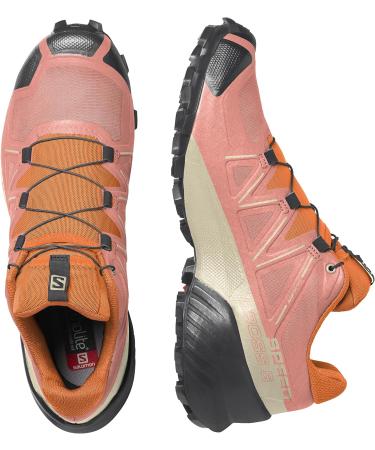 Salomon Women's Speedcross 5 Trail Running Shoes - Size 8, Blooming Dahlia/Black/Vibrant Orange - Buy Online on GoSupps.com