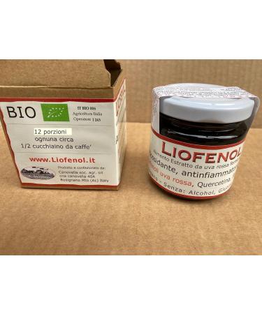 Liofenol 30 ml - Natural Antioxidant & Anti-Inflammatory | Polyphenols Resveratrol Quercetin Extract from Fermented Bio Red Grapes - Buy Online Worldwide - Buy Online on GoSupps.com