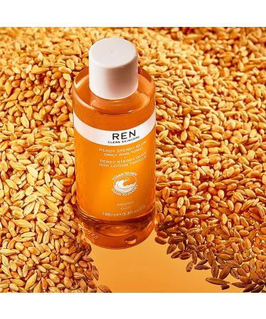 REN Clean Skincare AHA Facial Toner - Glow & Resurface | Pore-Reducing BHA & Exfoliating Lactic Acid | 3.3 Fl Oz - Buy Online on GoSupps.com