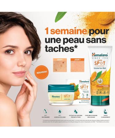 Himalaya Dark Spot Clearing Turmeric Facial Cleanser boosts skin radiance and visibly reduces dark spots - Buy Online on GoSupps.com