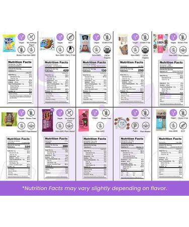 Healthy Vegan Snacks Care Package: Mix of Vegan Cookies  Protein Bars  Chips  Vegan Jerky  Fruit & Nut Snacks  Great Vegan Gift Basket Alternative Premium Vegan Box - Buy Online on GoSupps.com