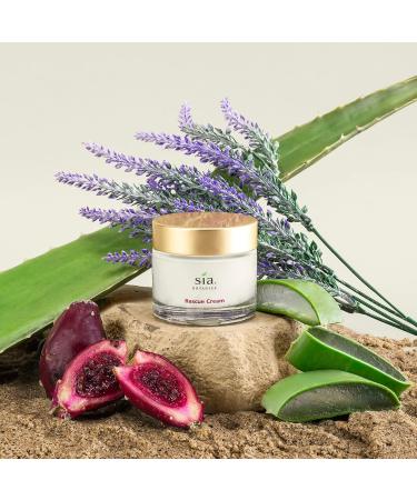 Buy Rescue Face Cream 65g - Natural Facial Moisturizer with Prickly Pear Aloe Vera & Green Tea | Botanical Skincare for Women - International Shipping Available - Buy Online on GoSupps.com