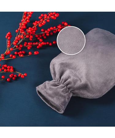 Blum Valley 1.5L Baby Heat Bottle - Soft Fleece Washable Natural Rubber - Cozy Gray Hot Water Bottle for Children - Buy Online on GoSupps.com