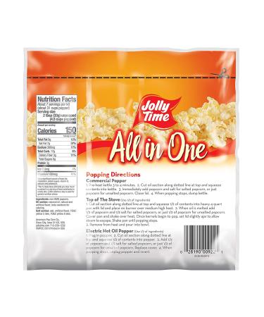 JOLLY TIME All-in-One Popcorn Kit - 24 Pack 6oz Kettle | Movie Theater & Air Popper Ready - Buy Online on GoSupps.com