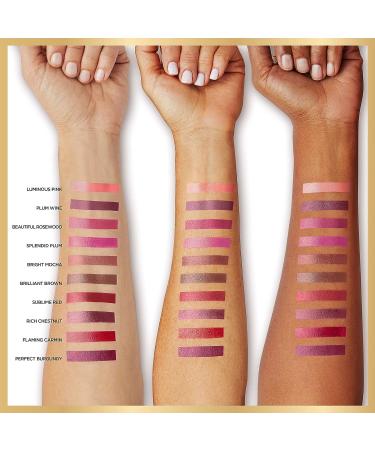 L'Or al Paris Age Perfect Luminous Hydrating Lipstick Brilliant Brown 0.13 oz - Nourishing Serum, Long-Lasting Moisture - 100% Authentic, 0.13 Ounce - Buy Online on GoSupps.com