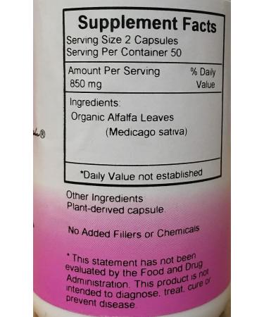 Dr. Christopher's Original Formulas Alfalfa 100 vcaps - Single Herb Supplement - Buy Online on GoSupps.com