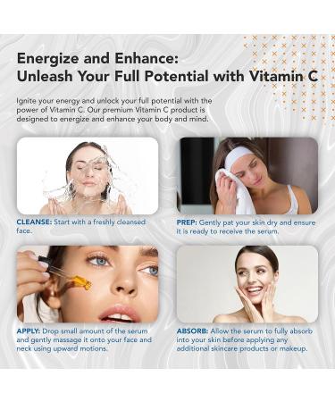 F'eDoren 20% Vitamin C Face Serum - Vitamin C Facial Serum with Hyaluronic Acid Green Tea Aloe Vera - 30 mL Aloe Vera Facial Serum - Made In Canada - Buy Online on GoSupps.com