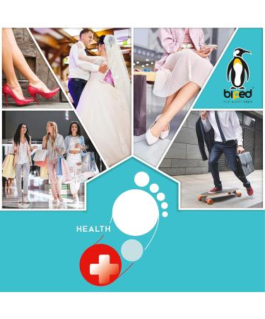 Buy Biped Health Heel Pads - Self-Adhesive Cushions for Too Big Shoes | Anti-Slip Heel Protectors in Beige/Black - Prevent Blisters & Wounds - Buy Online on GoSupps.com