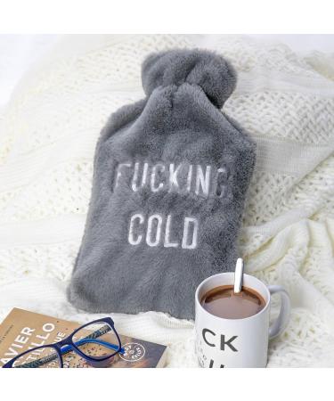 Buy Fisura 2L Hot Water Bottle Soft Cover Pain Relief Bag Washable | F*cking Cold International Shipping - Buy Online on GoSupps.com