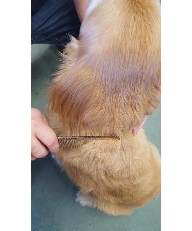 Resco US-Made Combination Comb for Dogs and Cats - Teeth/Medium-Coarse Spacing Nickel - Buy Online on GoSupps.com