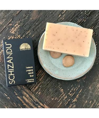 Organic Lemon Poppy Seed Bar Soap | 100% Pure Natural Exfoliating Luxury | Herbal Skin Detox with Essential Oils | 4 oz - Buy Online on GoSupps.com