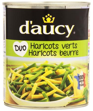 D'Aucy Duo Green Beans Butter Beans 455g net