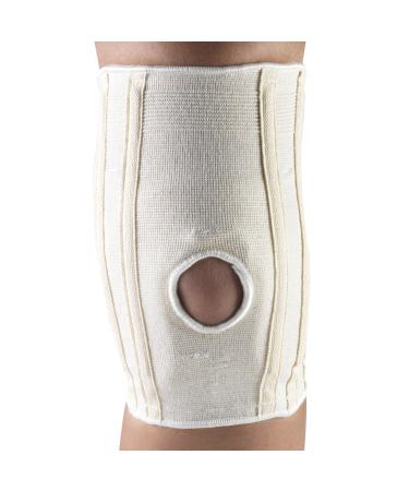 CHAMPION Knee Brace with Hor-Shu Support Pad White Medium White Medium