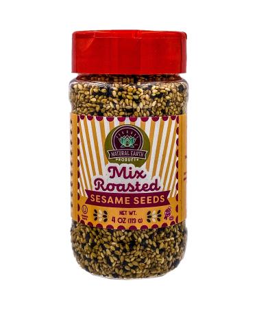 Natural Earth Products - Mix Roasted Sesame Seeds - OU-Kosher Parve - 4 Oz (Single) 4 Ounce (Pack of 1)