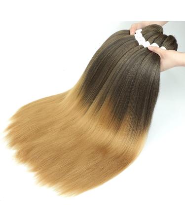 Pre-stretched Braiding Hair Easy Braid 6 Packs/Lot Professional Synthetic Fiber Crochet EZ Braids Yaki Texture Braiding Hair Extensions (30 inch 1B/27) 30 Inch (Pack of 6) T1B/27 - Buy Online on GoSupps.com