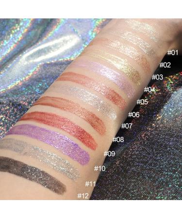 Shop 3 Colors Waterproof Crystal Liquid Glitter Eyeshadow Kit | Sparkling Eye Makeup & Highlights (04+05+07) - International Shipping Available - Buy Online on GoSupps.com