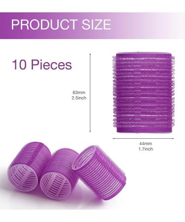 KHEERANA 44MM Self Grip Hair Rollers - 10 Piece Set for Medium Hair - Salon Hairdressing Curler for Styling - Self Holding DIY Roller for Short and Long Hair - Buy Online on GoSupps.com