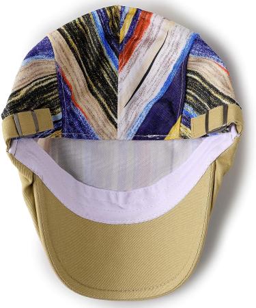 PORSYOND Men Flat Cap Newsboy Hat Beret Cabbie Ivy Patchwork Adjustable Gatsby F-khaki OS - Buy Online on GoSupps.com
