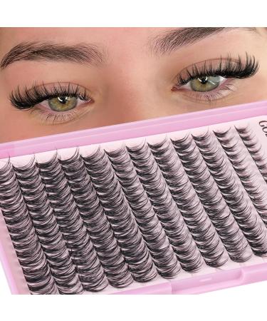 Goddvenus Lash Clusters Kit | Wispy Lash Extensions & Waterproof DIY Eyelashes | 192 Natural Individual Clusters with Glue & Tweezers - Buy Online on GoSupps.com