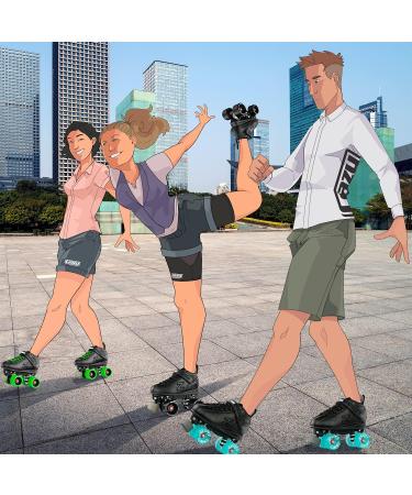 Crazy Skates Zoom Roller Skates - High Performance Speed Skates for Men and Women Black - US Men's 8 | US Ladies 9 | EU 41 - Buy Online on GoSupps.com