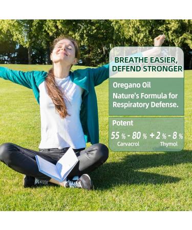 Oregano Oil Gummies 300mg | Oil of Oregano with 200mg Black Seed Oil + D3 1000IU | Organic Oregano Chewable Supplements | Carvacrol + Thymoquinone | Vegan, Non GMO | Immune & Gut Support | 60 Cts - Buy Online on GoSupps.com