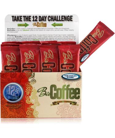 Bio Coffee- New! - First Organic Instant Non-Dairy Alkaline Coffee (12 Sachet Box) - Buy Online on GoSupps.com