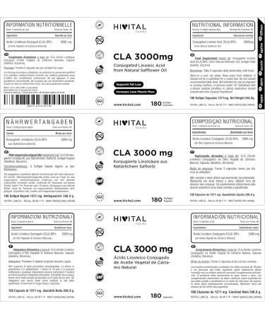 Buy CLA 3000mg Softgels - 180 Natural Capsules for Weight Loss & Wellness | International Shipping - Buy Online on GoSupps.com