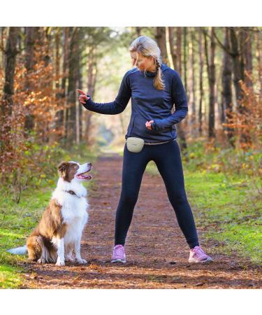 Navaris Silicone Dog Lining Bags - 2 Set Snack Bag with Clip & Magnet for Treats & Wet/Dry Food - Gray & Dark Blue - Buy Online on GoSupps.com