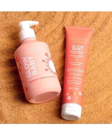Pacifica Beauty Glow Baby Brightening Body Wash - Vitamin C Niacinamide Kakadu Plum - Hydrating Vegan Bath Gel - 12 fl oz - Buy Online on GoSupps.com