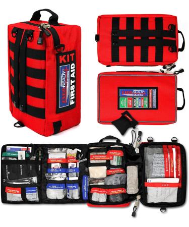 Ever-Ready Premium Trauma First Aid Kit - 240 Pieces for Home Workplace & Outdoor | OSHA & ANSI Compliant | Bonus Travel Kit Included - Buy Online on GoSupps.com
