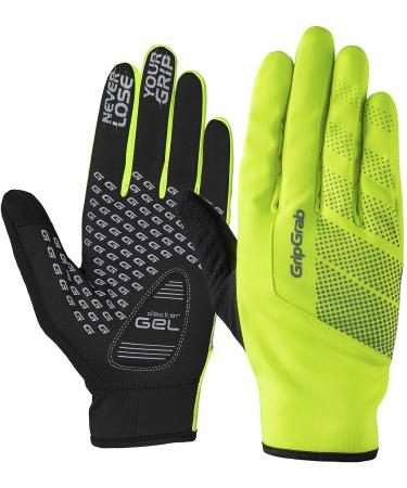 Gripgrab ride windproof padded transition bicycle gloves Light non-slip spring autumn cycling gloves xl yellow hi-vis - Buy Online on GoSupps.com