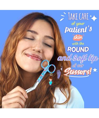 Nurse Love Nursing Scissors | Bandage Scissors for First Aid | Stainless Steel Green Hearts - Buy Online on GoSupps.com