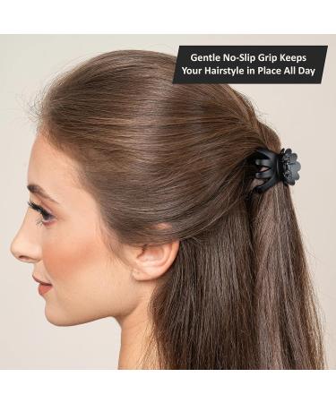 Expressions 12pc Medium Octopus Jaw Clip Set in Tortoise & Black - Professional Quality Hair Claw Clips Variety Pack for Everyday Styling - Women's Hair Accessories - Buy Online on GoSupps.com