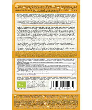 Buy Direct&Friendly Bio Mango Essig - Fruity Balsamic Condiment (500ml) | International Shipping - Buy Online on GoSupps.com