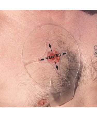 Tacticon Occlusive Vented Chest Seal (2-Pack) | Combat Veteran Owned | First Aid Trauma Dressing | IFAK Supplies - Buy Online on GoSupps.com