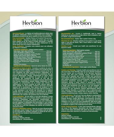 Herbion Naturals Cold & Flu Remedy Herbal Granules with Natural Lemon Flavour 10 Count sachets - Buy Online on GoSupps.com