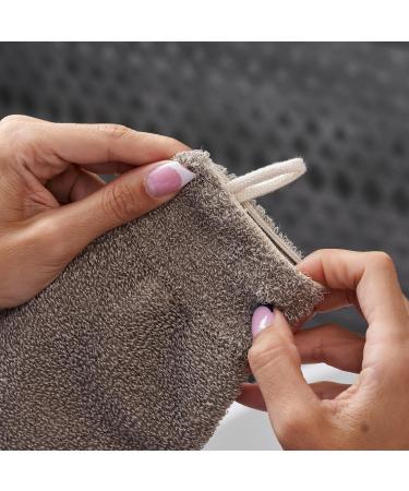 100% Natural Linen Peeling Glove | Body & Face Bath Sponge | Hamam Exfoliation for Soft Skin - International Shipping Available - Buy Online on GoSupps.com