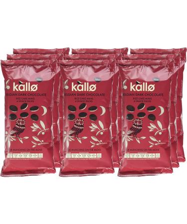 Kallo Dark Chocolate Mini Rice Cakes 756g - Pack of 9 | Gluten-Free Snack - Buy Online on GoSupps.com
