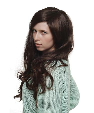 WIG ME UP SA028-2T33 Dark Brown Mix Long Wavy Wig - Side Parting | International Shipping Available - Buy Online on GoSupps.com