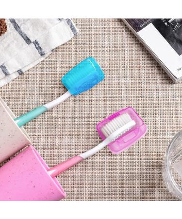 SZXMDKH Travel Portable Toothbrush Head Covers for Home Travel Outdoor Camping Hiking Business Trip Travel Home Bathroom (5 Pack - Light Color) - Buy Online on GoSupps.com