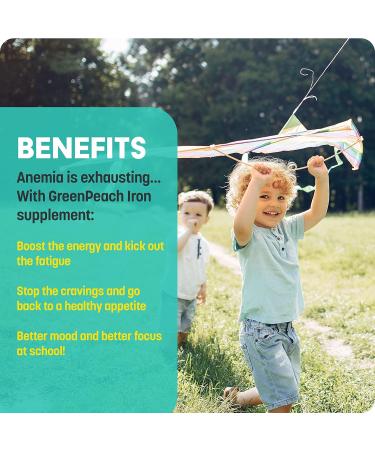 Liquid Iron Supplement for Infants Babies and Toddlers Sugar Free Iron Drops with Folic Acid Vitamin B6 and B12 | Certified Vegetarian | Non-GMO | Gluten Free & Tummy Gentle | Ages 4 & Under - Buy Online on GoSupps.com