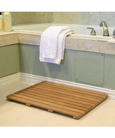 Asta Teak Shower/Bath/Door Mat - Spa Teak Collection (30x20) - Buy Online on GoSupps.com