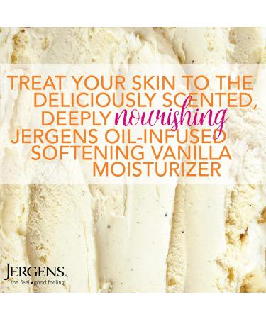 Jergens Softening Vanilla Oil-Infused Moisturizer 16.8oz | Soothing Full-Body Moisture with Sweet Vanilla Essence | International Shipping Available - Buy Online on GoSupps.com