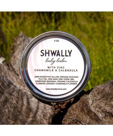 Shwally Baby Butt Cream - Seed-Oil Free Diaper Rash Relief with Grass Fed Tallow & Non-Nano Zinc - Buy Online on GoSupps.com
