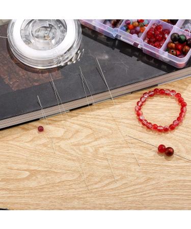 25-Piece Big Eye Beading Needles Set with Tweezers and Needle Bottle - Ideal for Bracelet and Jewelry Making - 5 Sizes Available - Buy Online on GoSupps.com