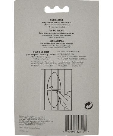 Living World Cuttlefish Bone for Birds - Pack of 2 | Premium Bird Calcium Supplement for Healthy Beaks & Bones - International Shipping Available - Buy Online on GoSupps.com