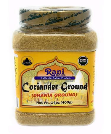 Rani Coriander Ground Powder (Indian Dhania) Spice 14oz (400g) PET Jar  All Natural | Salt-Free | Vegan | No Colors | Gluten Friendly | NON-GMO | Indian Origin PET JAR 14 Ounce (Pack of 1) - Buy Online on GoSupps.com